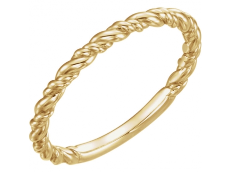 Twisted Rope Band - 14ky gold twisted rope ring. Available in white, rose and yellow gold. Available for order in whole and 1/2 sizes 4-8.