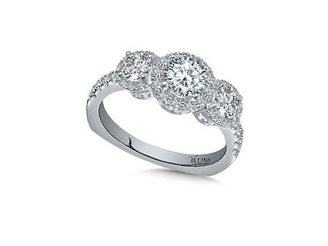 Valina Triple Halo - 14kw 1.40ct total weight triple diamond halo ring. Perfect for an engagement or special anniversary.
For more Valina designs, visit www.ValinaBridals.com