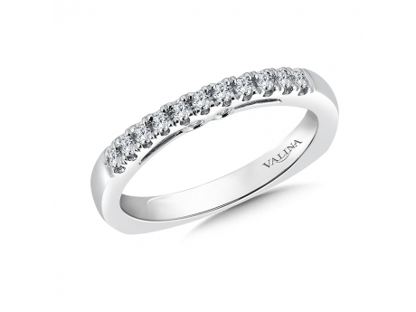 14k white gold diamond band - 14kw diamond band 0.22ct total in diamonds. Not currently in stock but available for special order.
