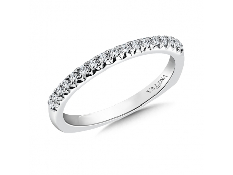 14kw petite single row diamond band - 14k white gold petite single row Valina band with 0.15ct total in diamonds. Not currently in stock but available for special order.