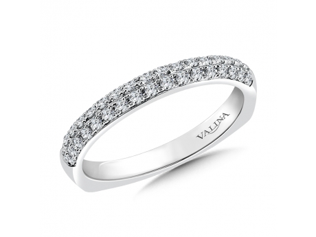 14kw double row Valina Band - 14kw 0.30ct total weight double row diamond band. Not currently in stock but available for special order.
