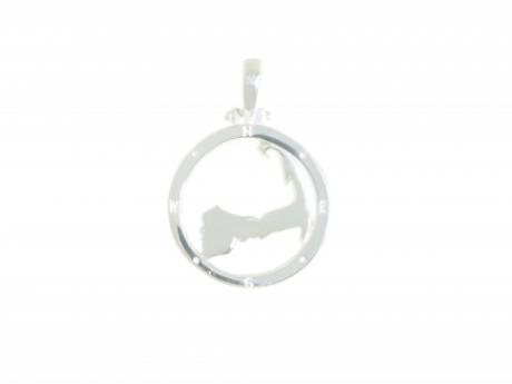 Cape Compass SM Sterling Silver - Our BRAND NEW design! Sterling silver Cape Compass. Small measures 5/8in across. Call to order 508-255-2944 Made in Massachusetts.